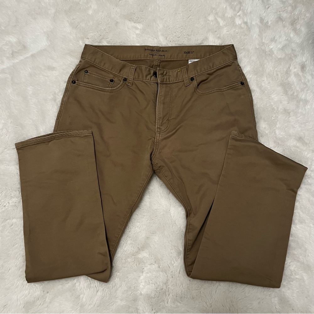 Banana Republic Tan Travel Jeans
